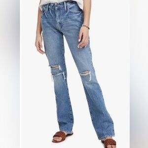 Frame- Le Mini Boot Ripped High Waist Jeans- Montgrove Rips